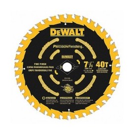 DISCO DE SIERRA 7 1/4" EN 40 DIENTES DE CARBURO PARA MADERA DEWALT DWA171440 MOD. DW740