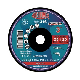 DISCO PARA CORTE DE METAL MOD. X1316