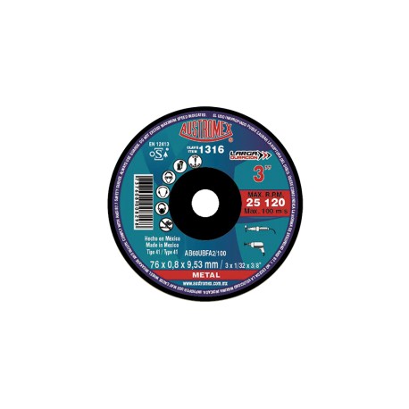 DISCO PARA CORTE DE METAL MOD. X1316